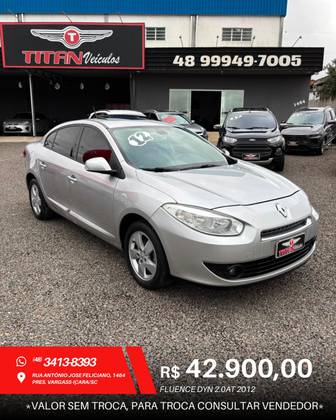RENAULT FLUENCE 2.0 DYNAMIQUE 16V FLEX 4P MANUAL RENAULT FLUENCE 2.0 DYNAMIQUE 16V FLEX 4P MANUAL